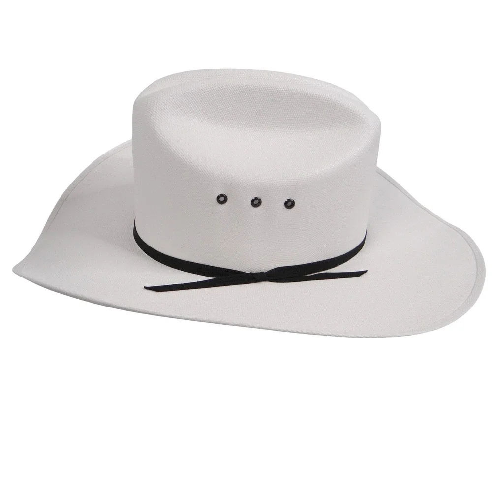 Smithbilt White‎ Straw Cowboy Hat Cattleman Crease Wide Brim Western Hat 2182